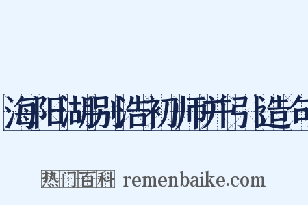 海阳湖别浩初师并引造句是什么意思的图片